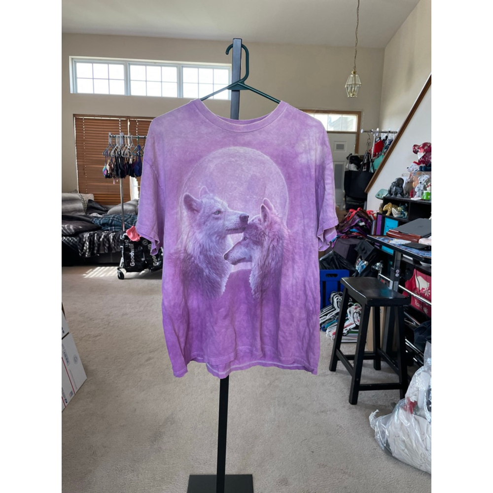 The Mountain Purple Tie-Dye Skull Short Sleeve Tee - Picture 2 of 2
